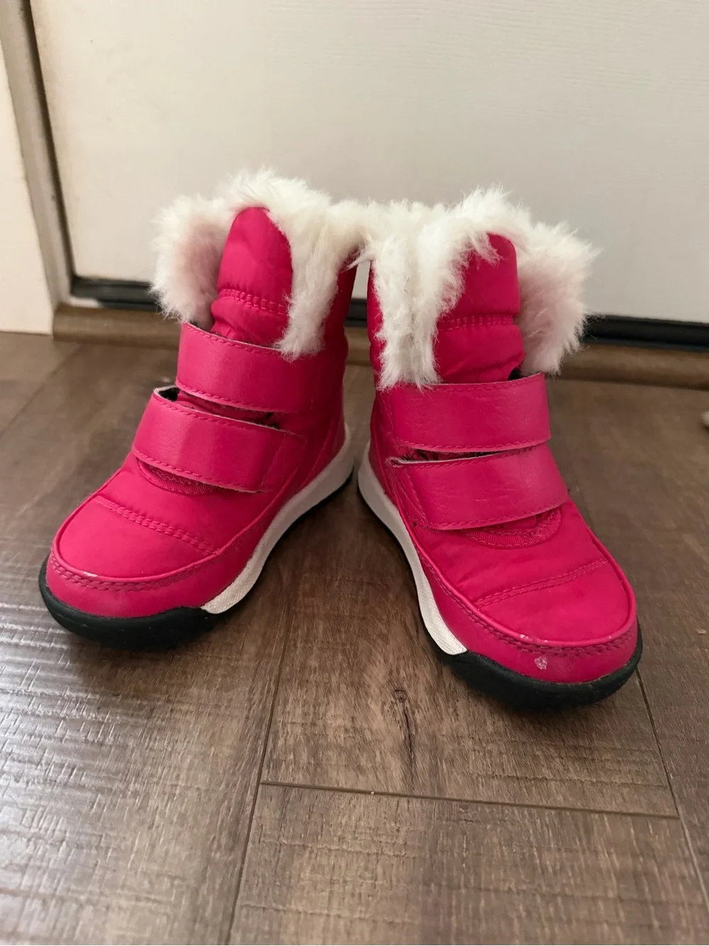 SOREL Kids Waterproof Pink Winter Boots with Faux Fur